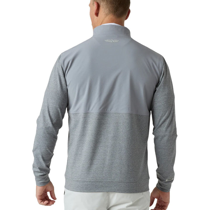 Straight Down Harding Hybrid Quarter Zip Golf Pullover Storm - FW24 Men