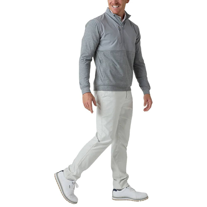 Straight Down Harding Hybrid Quarter Zip Golf Pullover Storm - FW24 Men