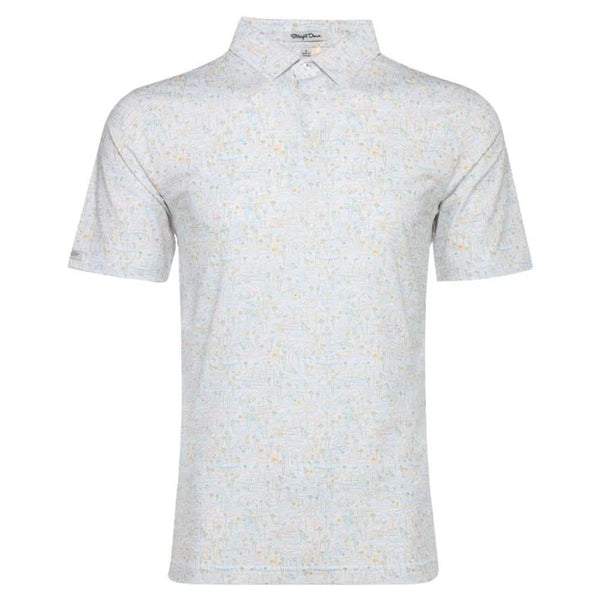 Straight Down Coachella Golf Polo White - FW24 Men
