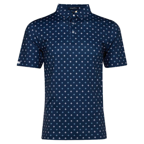 Straight Down Bourbon Street Golf Polo New Indigo - FW24 Men