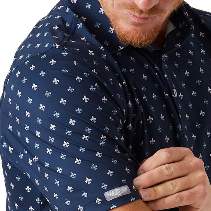 Straight Down Bourbon Street Golf Polo New Indigo - FW24 Men