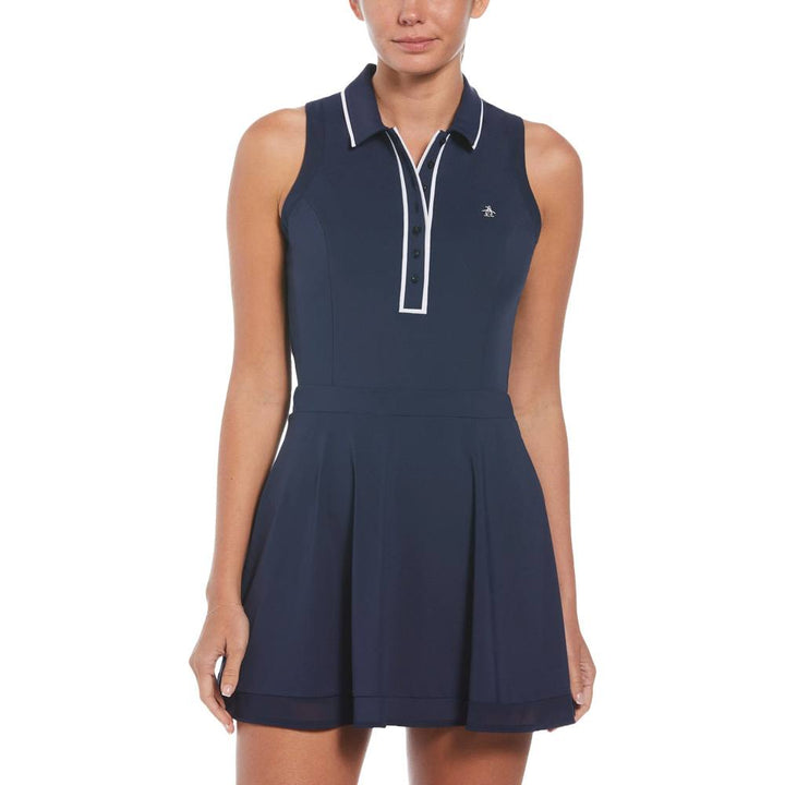 Original Penguin Women's Veronica Sleeveless Golf Dress in Black Iris/Blue, Size Small Original Penguin Women's Veronica Sleeveless Golf Dress in Black Iris/Blue, Size Small