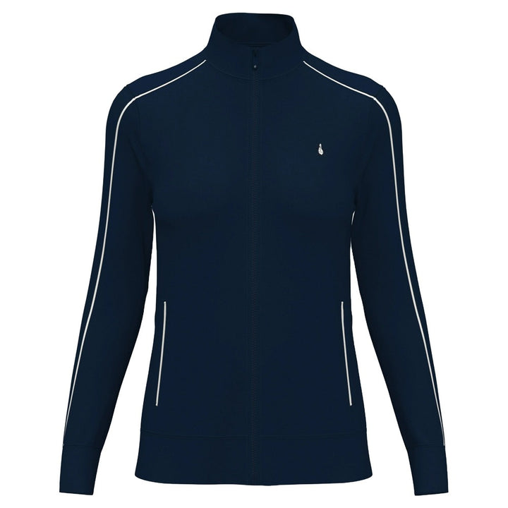 Original Penguin Mock Neck Full-Zip Golf Jacket Black Iris - FA24 Women