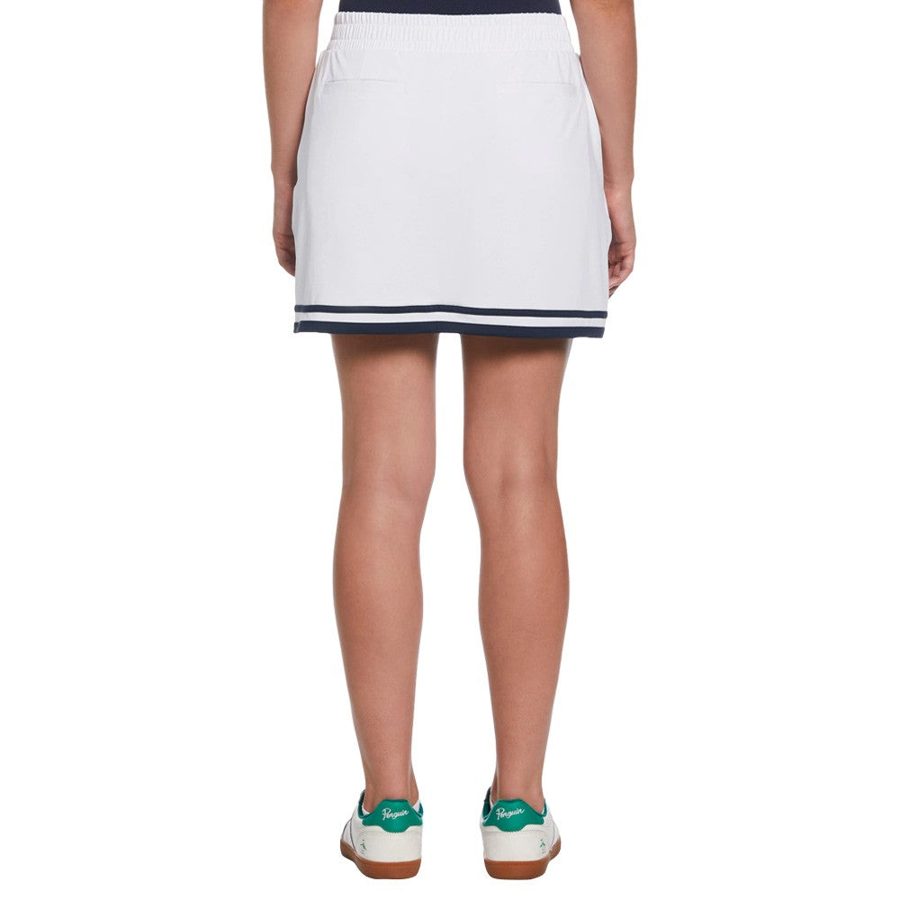 Original Penguin Essential Colour Block 16" Golf Skort Bright White - SS24 Women