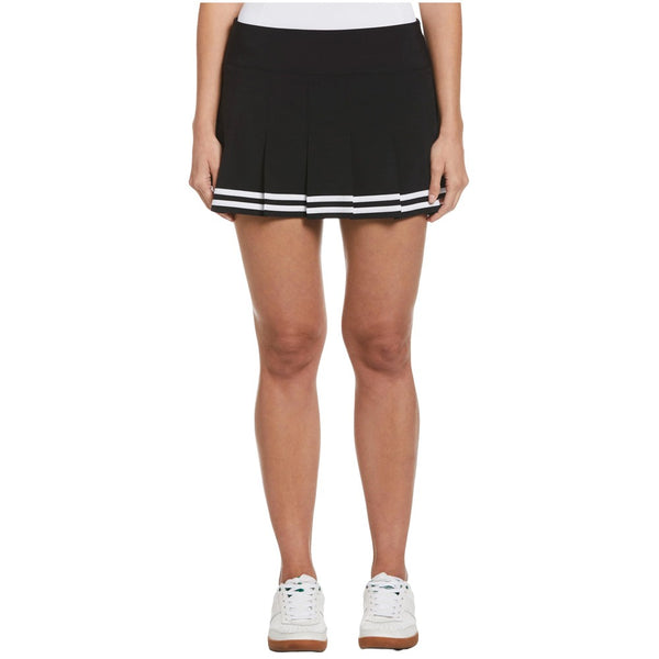 Original Penguin 13" Contrast Hem Pleated Golf Skort Caviar - SS24 Women