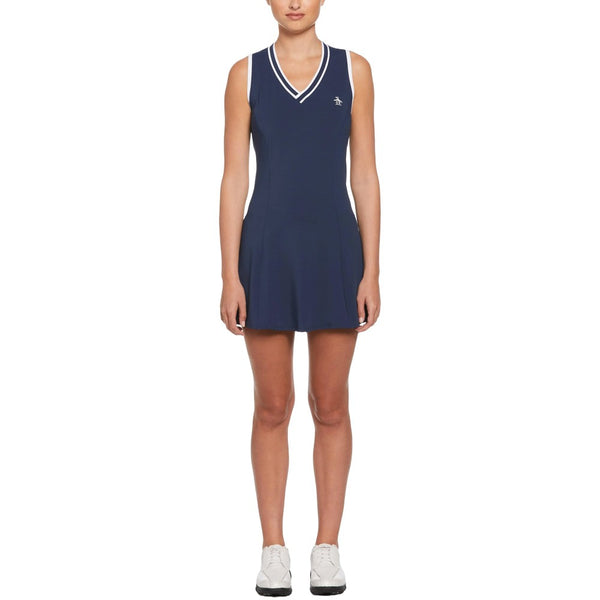 Original Penguin Essential Performance Golf Dress Black Iris - SS23 Women
