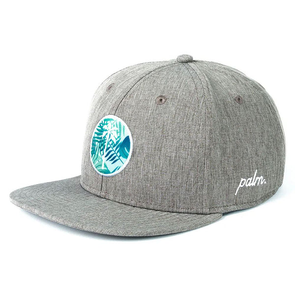 Palm Golf Youth Local Performance Snapback Golf Cap Gray/Malibu - SS24 Boys