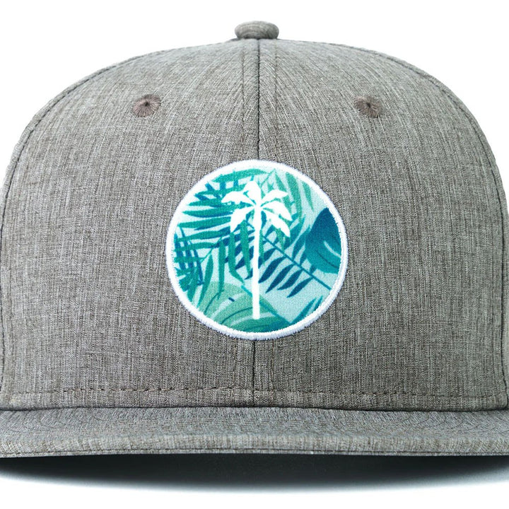 Palm Golf Youth Local Performance Snapback Golf Cap Gray/Malibu - SS24 Boys