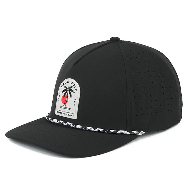 Palm Golf Coast to Coast Snapback Golf Cap Black - SS24 Men