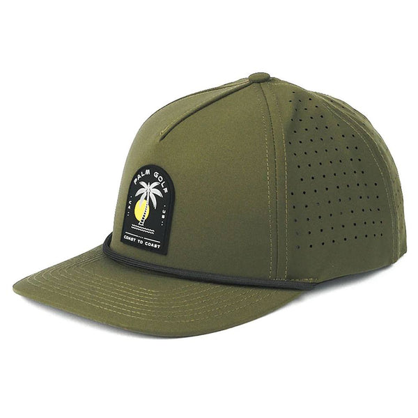 Palm Golf Coast to Coast Snapback Golf Cap Olive - SS24 Men