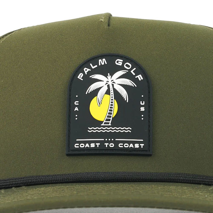 Palm Golf Coast to Coast Snapback Golf Cap Olive - SS24 Men