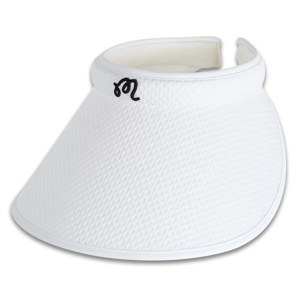 Malbon Claire Mesh Golf Visor White - SP23 Women – Golfio