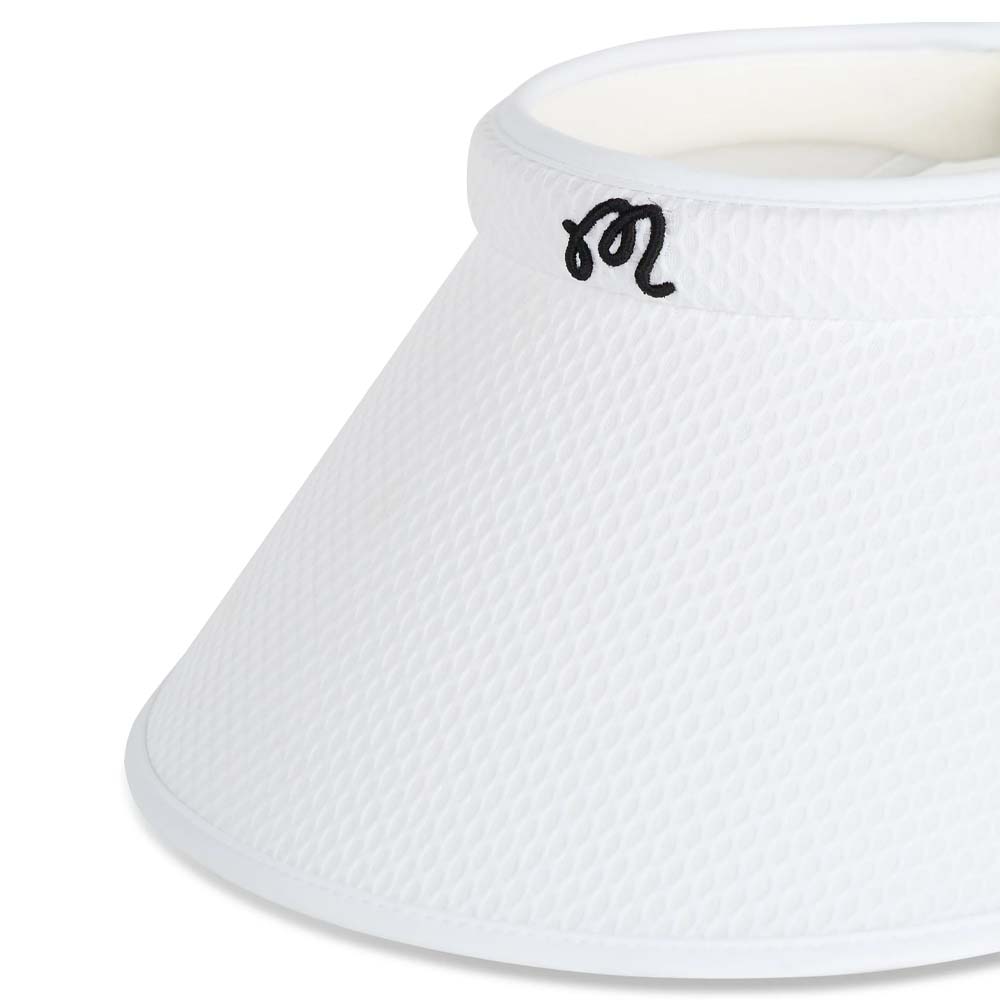 Malbon Claire Mesh Golf Visor White - SP23 Women – Golfio
