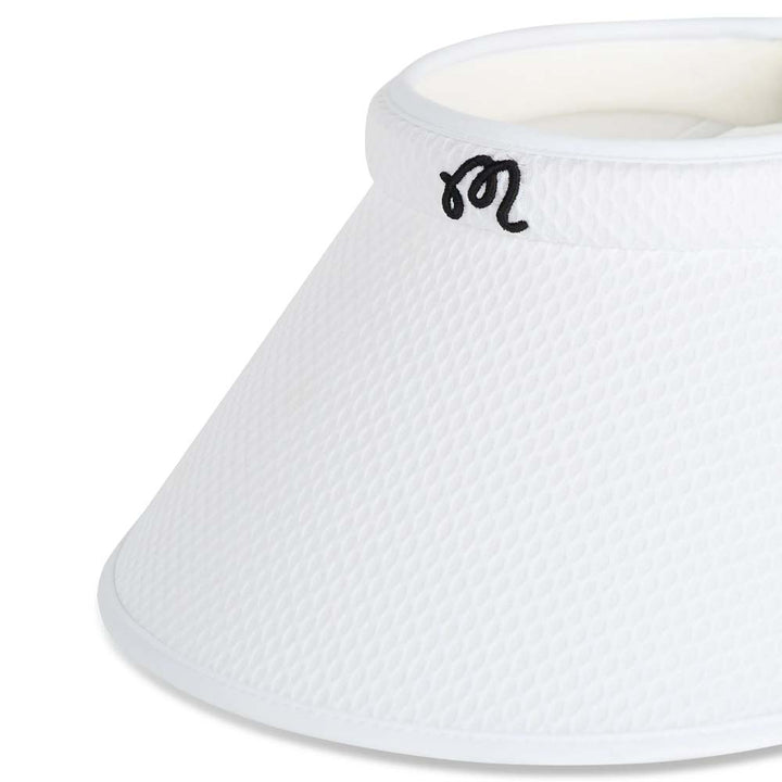 Malbon Claire Mesh Golf Visor White Women