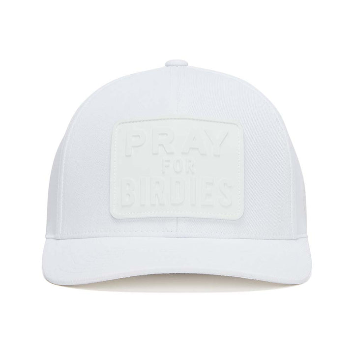 Gfore Monochrome Pray for Birdies Stretch Twill Golf Cap Snow - FA24