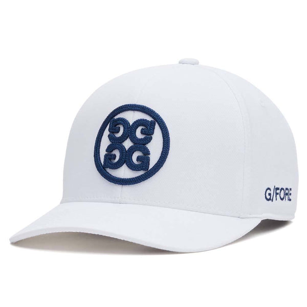 Gfore Circle G's Stretch Twill Snapback Golf Cap Snow - FA24