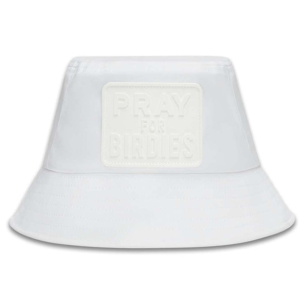 Gfore Pray For Birdies Perforated Featherweight Tech Golf Bucket Hat Snow - FA24 Women
