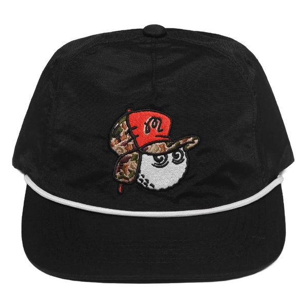 Malbon Fudd Buckets Nylon Rope Golf Cap Black