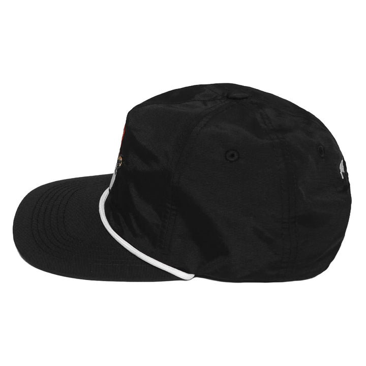 Malbon Fudd Buckets Nylon Rope Golf Cap Black