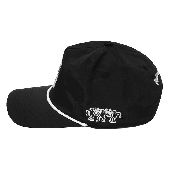 Malbon x Keith Haring Nylon Rope Golf Cap Black
