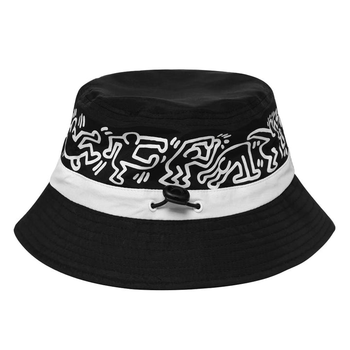Malbon x Keith Haring Golf Bucket Hat Black - 24 Men