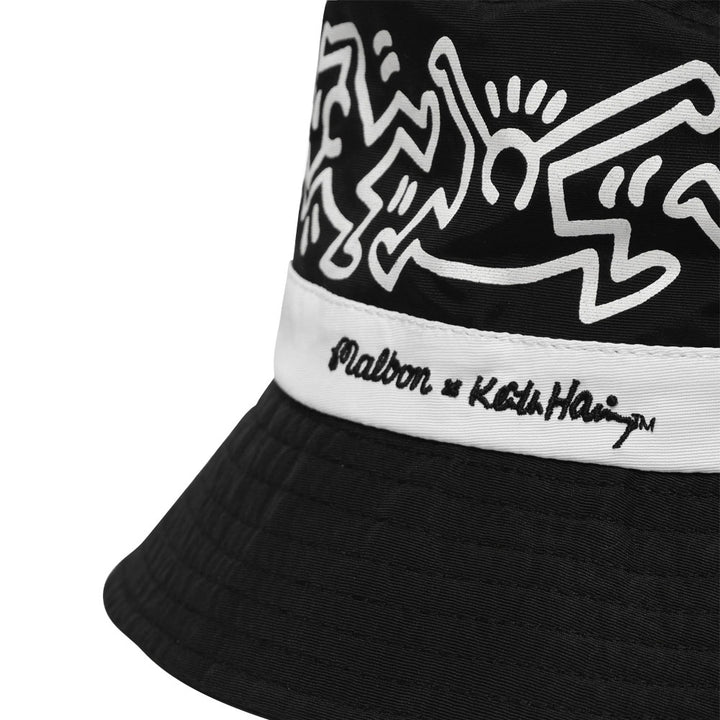 Malbon x Keith Haring Golf Bucket Hat Black - 24 Men