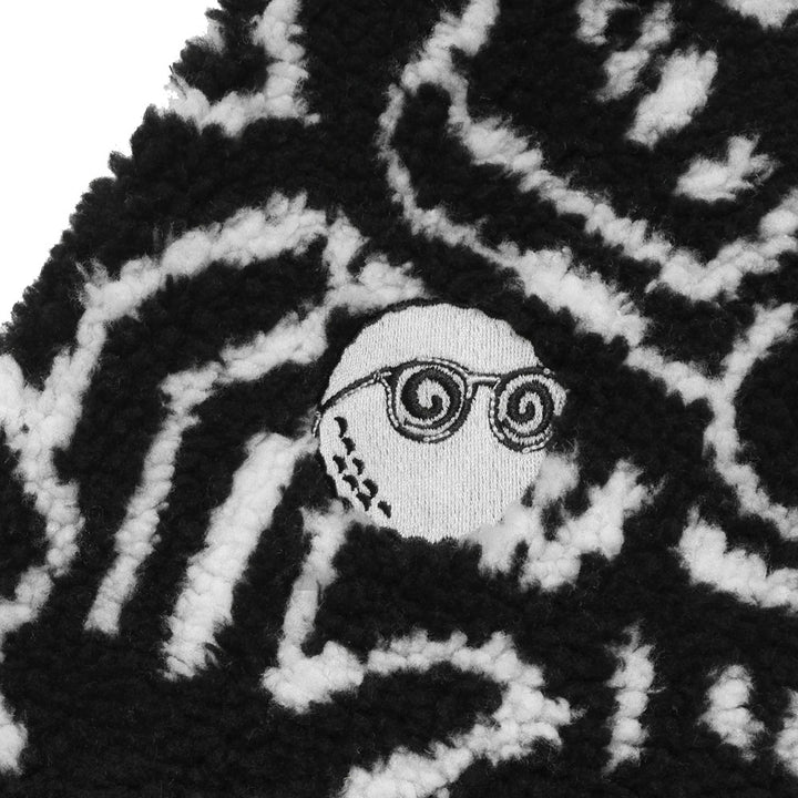 Malbon x Keith Haring Sherpa Golf Pullover Black