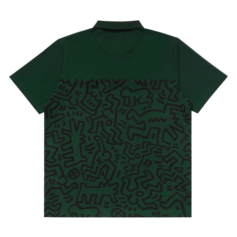 Malbon x Keith Haring Printed Golf Polo Green - 24 Men – Golfio