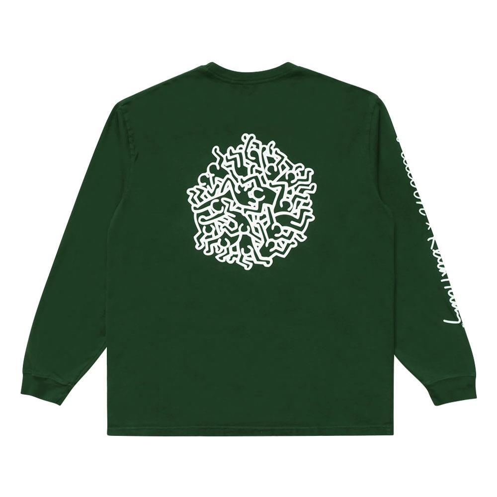 Malbon x Keith Haring Longsleeve Golf T-Shirt Green