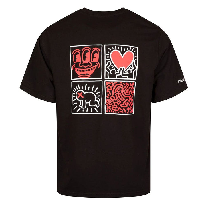 Malbon x Keith Haring Pocket Golf T-Shirt Black