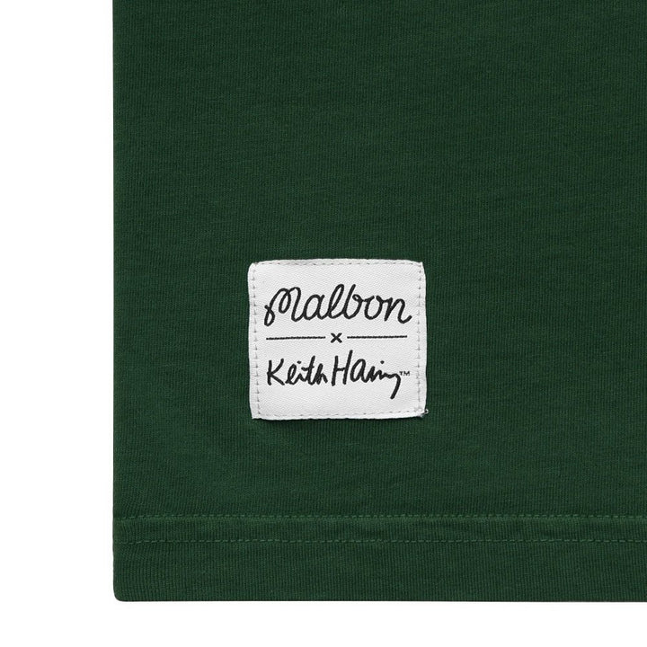 Malbon x Keith Haring Pocket Golf T-Shirt Green