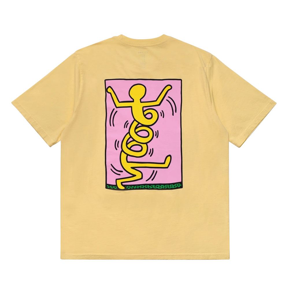 Malbon x Keith Haring Shortsleeve Golf T-Shirt Pale Yellow