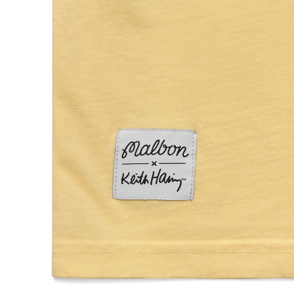 Malbon x Keith Haring Shortsleeve Golf T-Shirt Pale Yellow