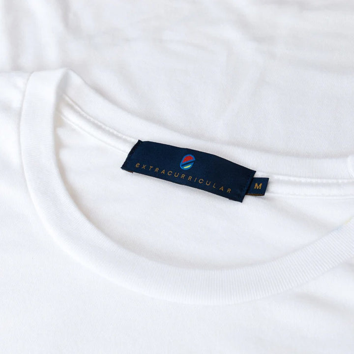 Extra Curricular Bisou Golf T-Shirt Bright White - FA24 Men