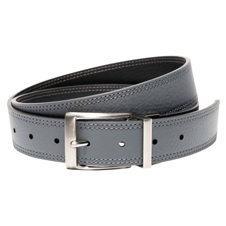 Nike Double Row Stitch Reversible Golf Belt Gray/Black - 24 Men