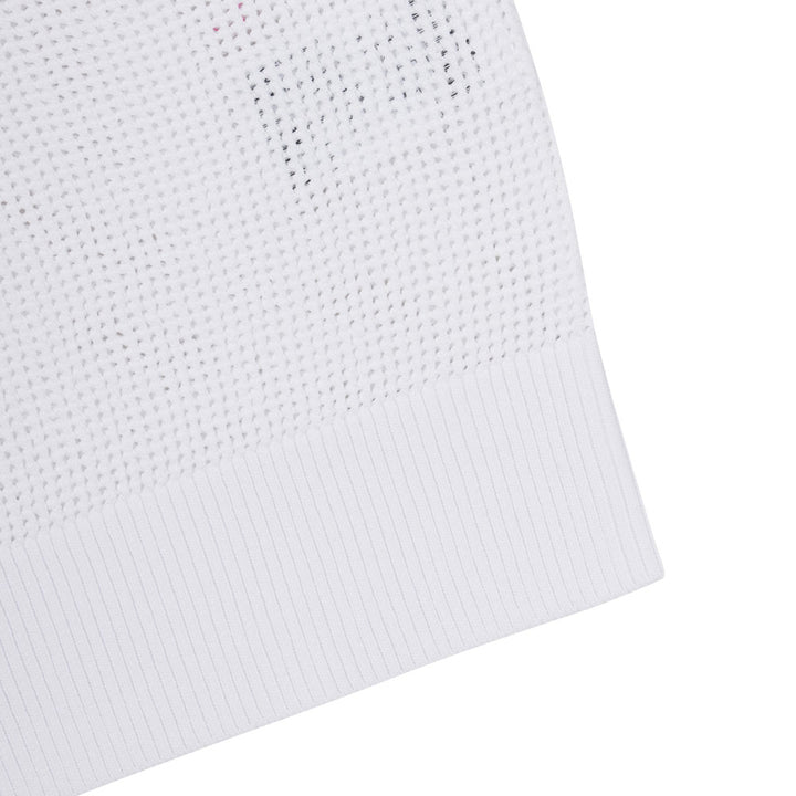 WAAC Mesh V-Neck Golf Sweater White - FW24 Women