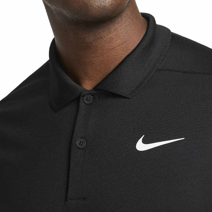 Nike Dri-FIT Victory Solid Golf Polo Black/White - SU25