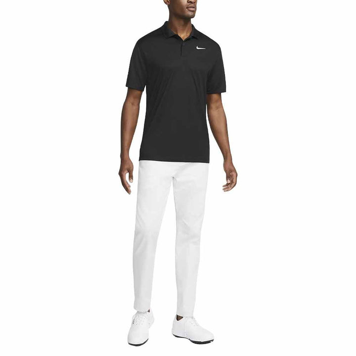 Nike Dri-FIT Victory Solid Golf Polo Black/White - SU25