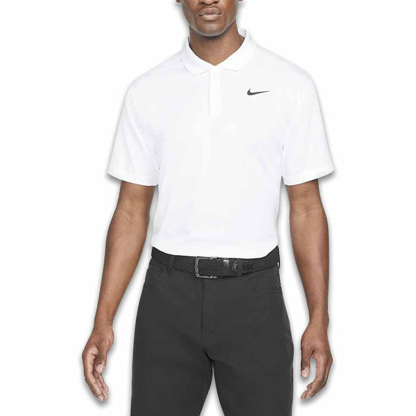 Nike Dri-FIT Victory Solid Golf Polo White/Black - SU25