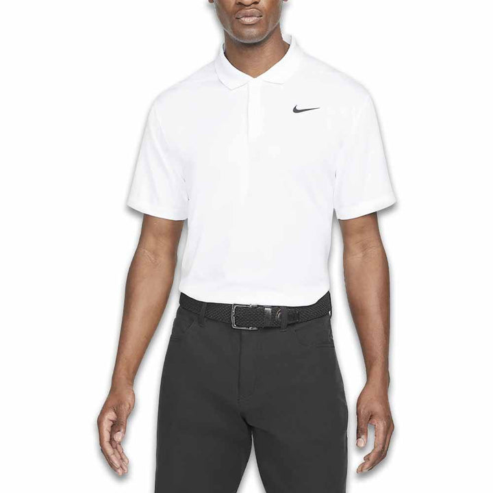 Nike Dri-FIT Victory Solid Golf Polo White/Black - SU25