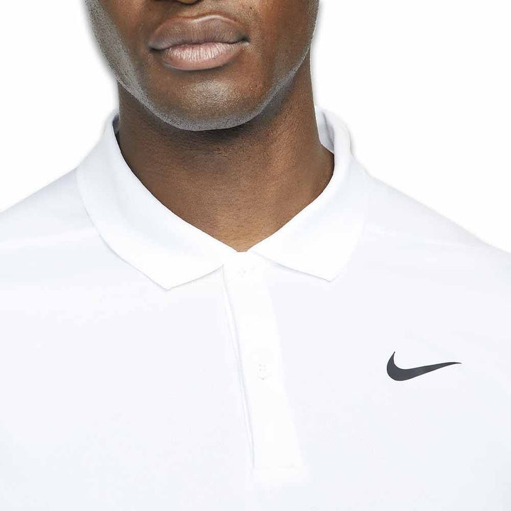 Nike Dri-FIT Victory Solid Golf Polo White/Black - SU25