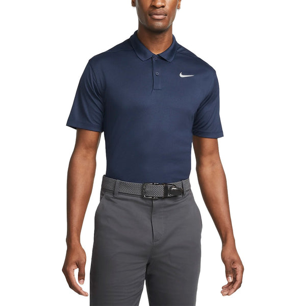 Nike Dri-FIT Victory Solid Golf Polo Obsidian/White - SU25