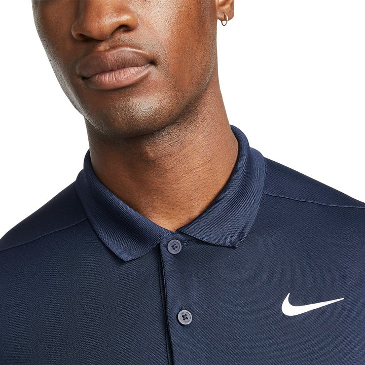 Nike Dri-FIT Victory Solid Golf Polo Obsidian/White - SU25
