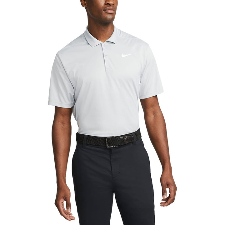 Nike Dri-FIT Victory Solid Golf Polo Light Smoke Gray/White - Holiday24