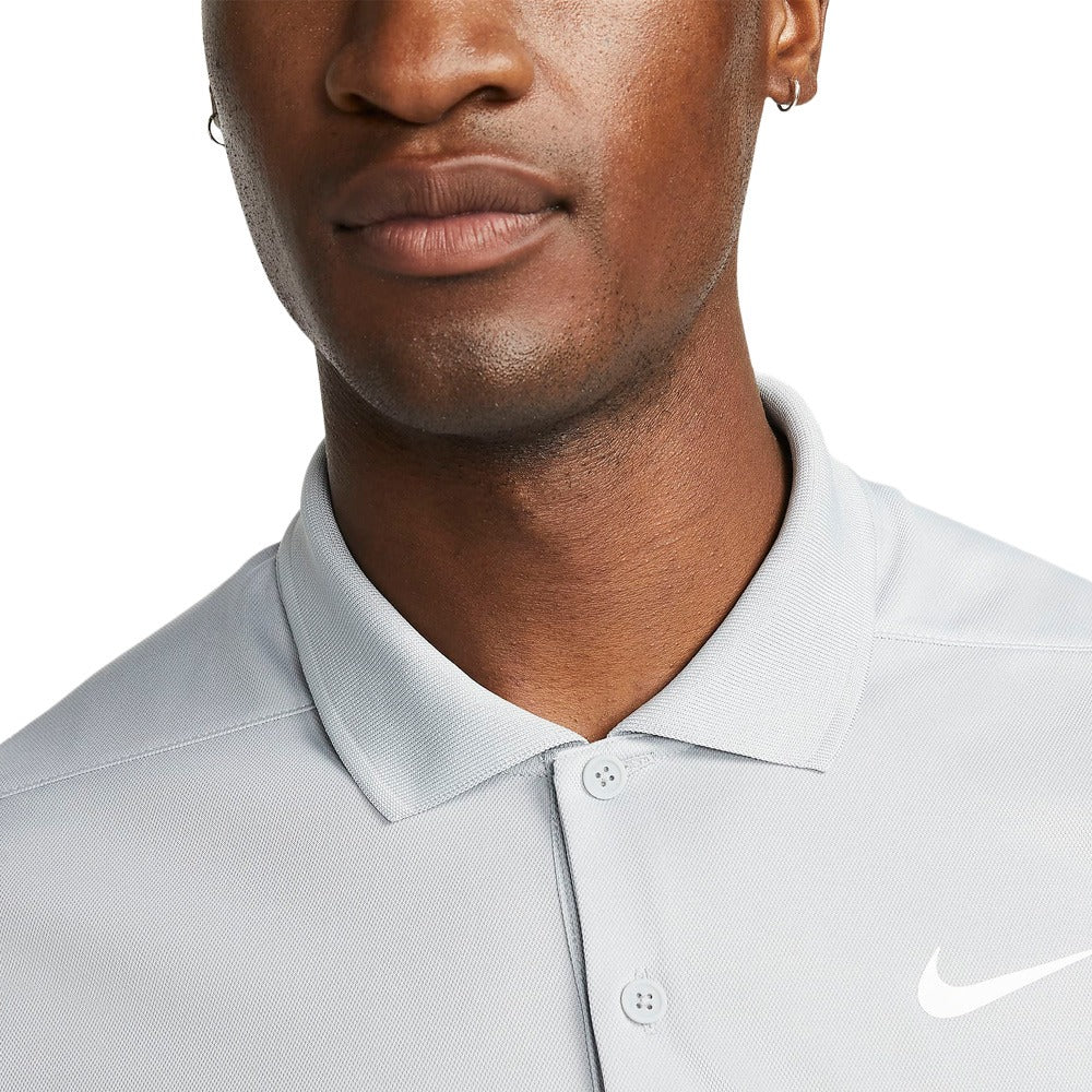 Nike Dri-FIT Victory Solid Golf Polo Light Smoke Gray/White - Holiday24