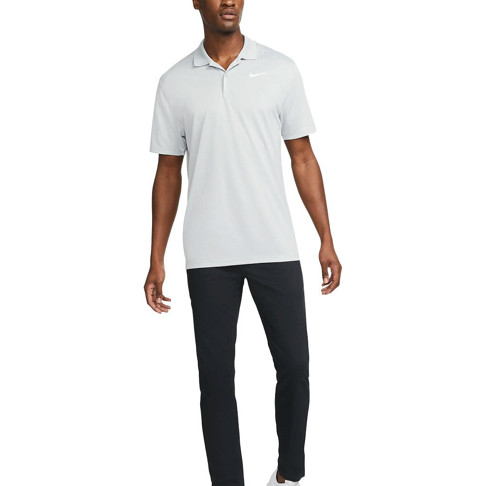 Nike Dri-FIT Victory Solid Golf Polo Light Smoke Gray/White - Holiday24