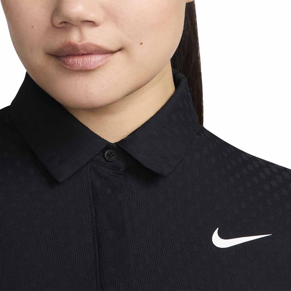 Nike Dri-FIT Tour ADV Shortsleeve Golf Polo Black/White - Holiday24 Women