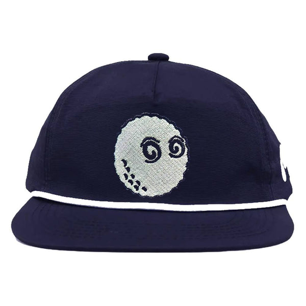Malbon Evergreen Nylon Rope Golf Cap Navy - FW24 Men