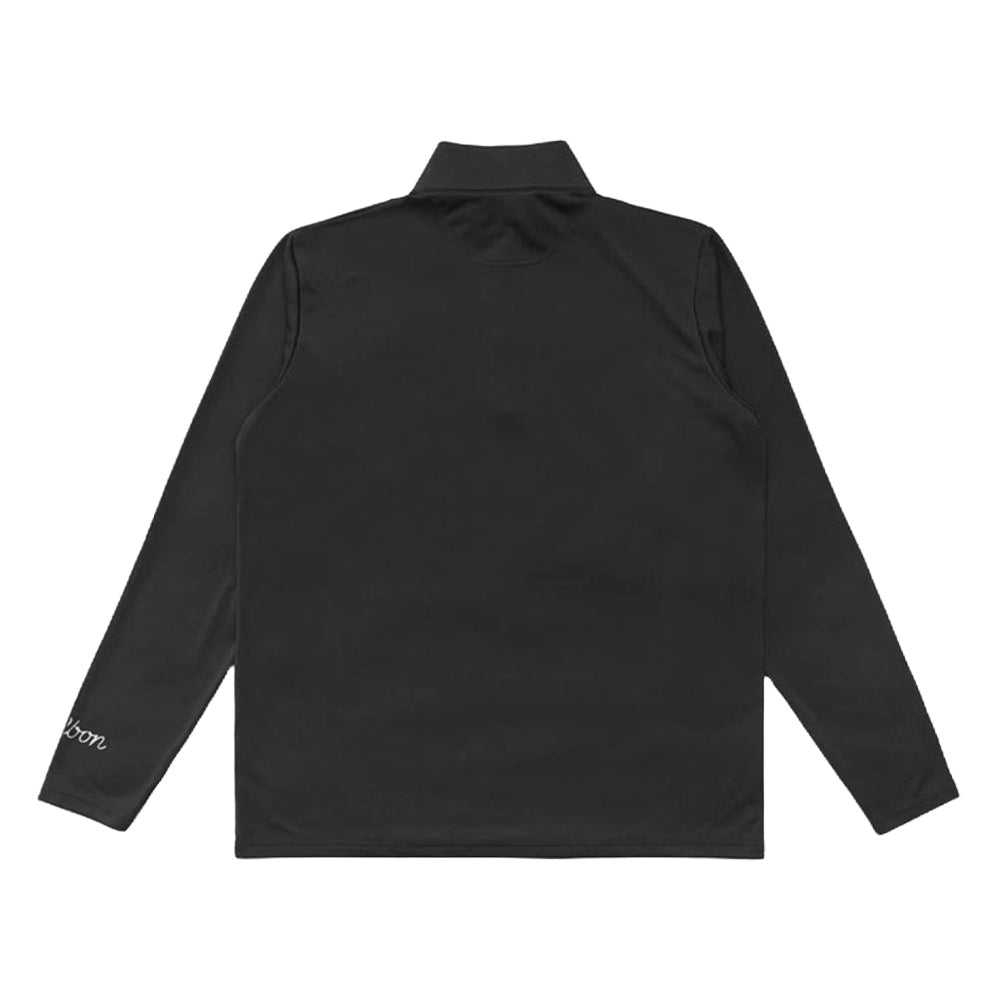Malbon Evergreen Performance 1/4 Zip Golf Pullover Black - FW24 Men