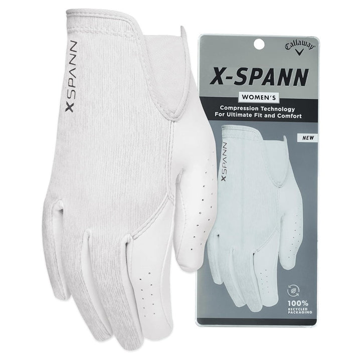 Callaway X-Spann Golf Glove White